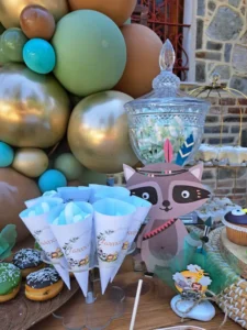 στολισμός βάπτισης ζωάκια του δάσους