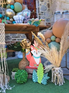 στολισμός βάπτισης ζωάκια του δάσους