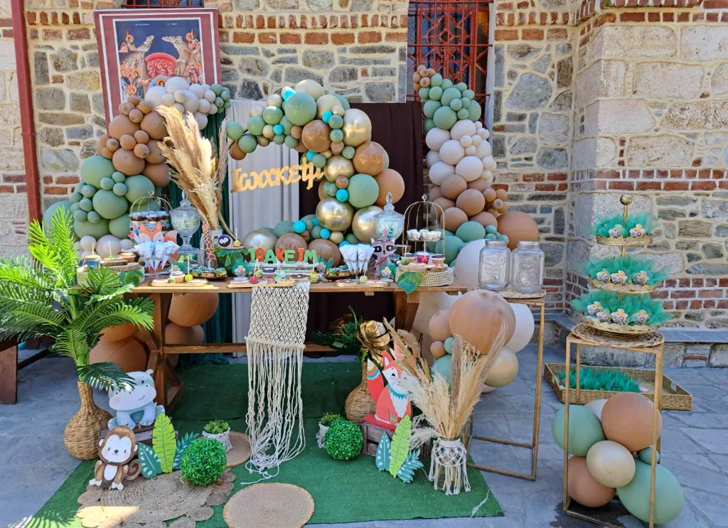 Στολισμός βάπτισης ζωάκια του δάσους