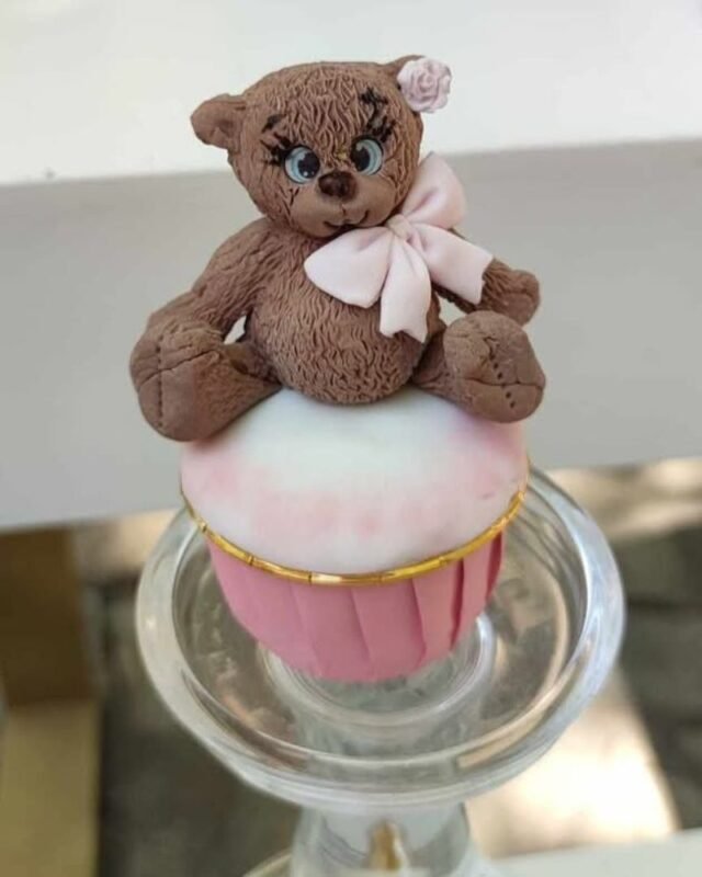 στολισμός βάπτισης αρκουδάκι αερόστατο