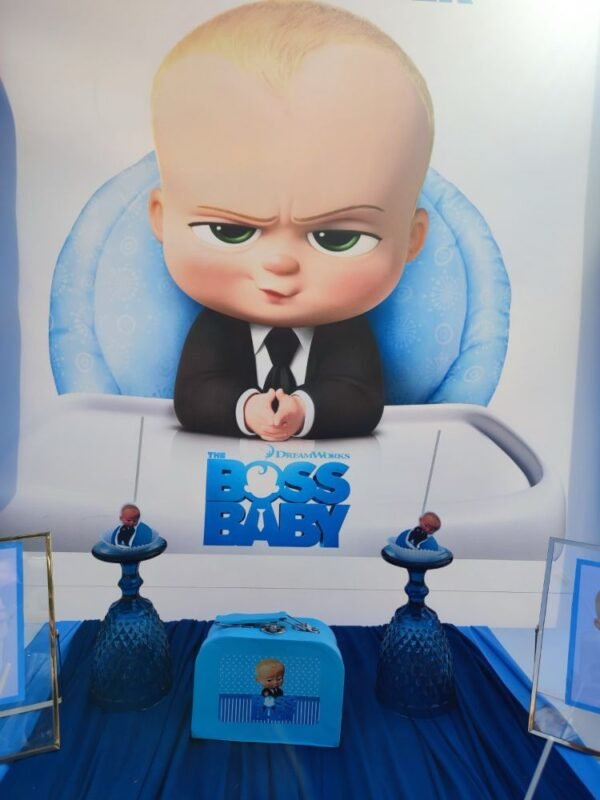 στολισμός βάπτισης με θέμα baby boss