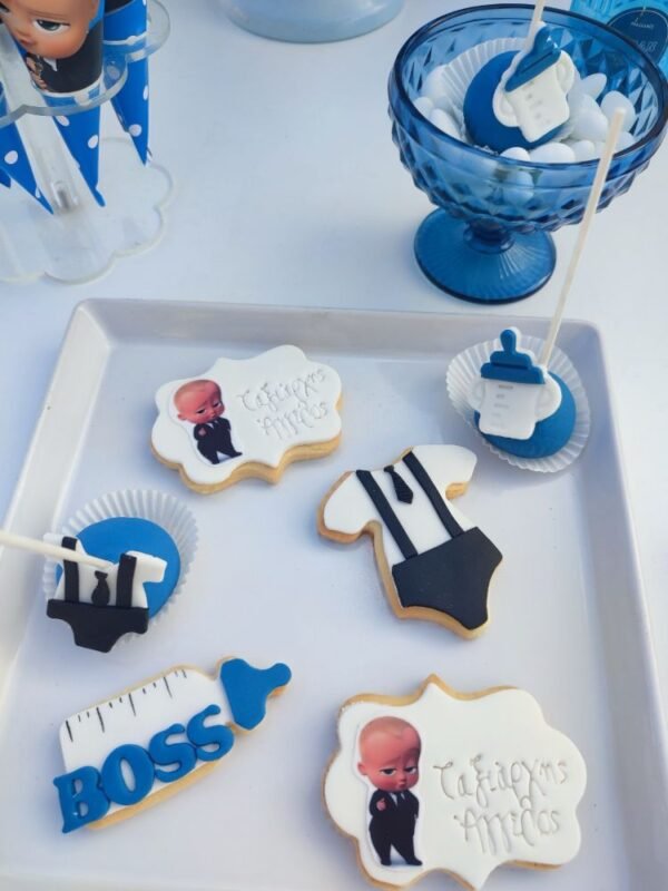 στολισμός βάπτισης με θέμα baby boss