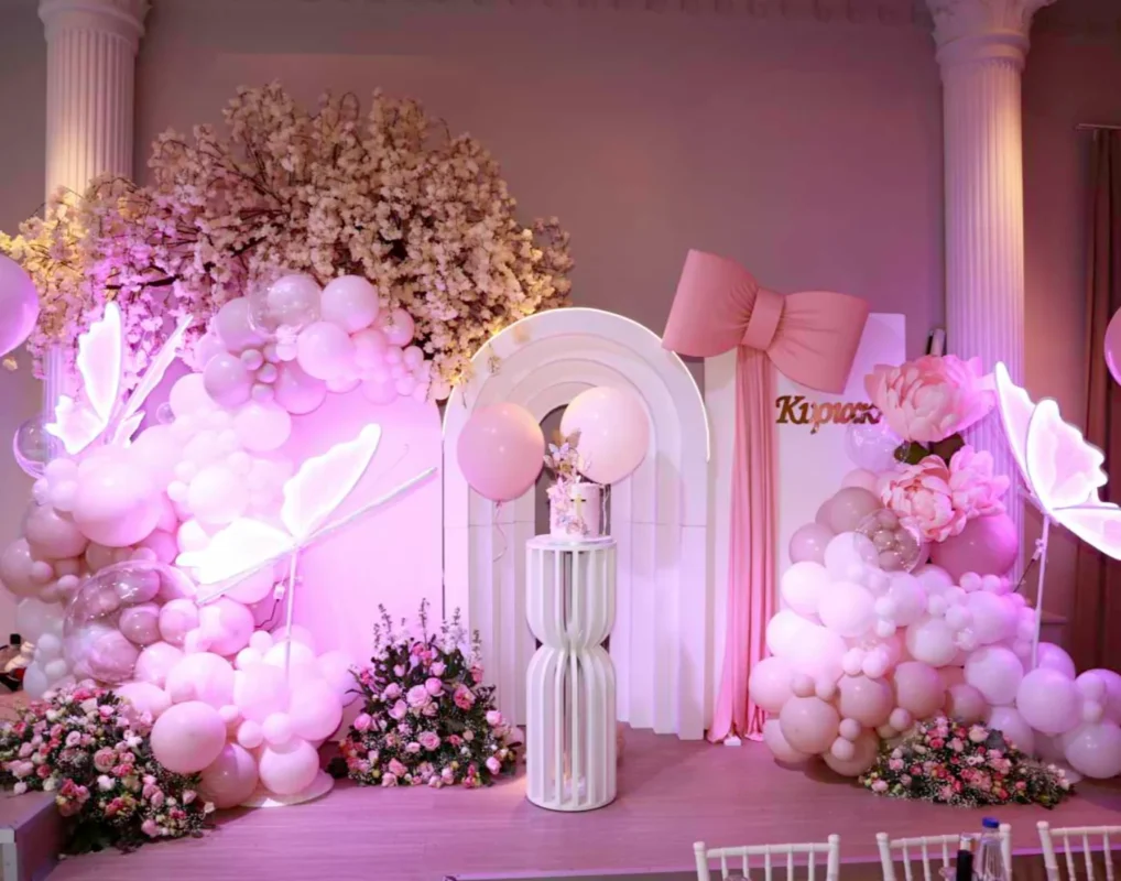 στολισμός βάπτισης πεταλούδα